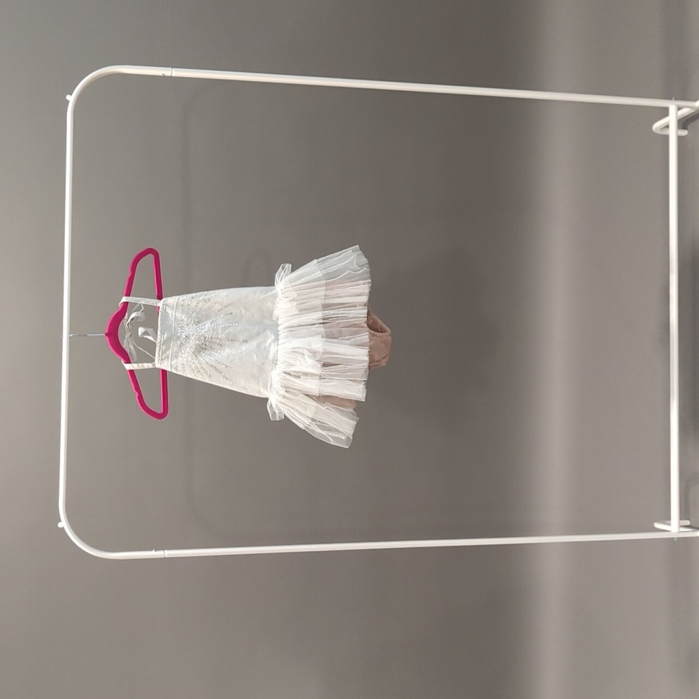 Childrens size 6 silver Tutu De Monde dress